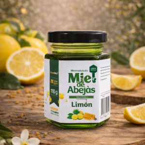 MIEL DE ABEJAS SABOR A LIMON DE 110 GRAMOS