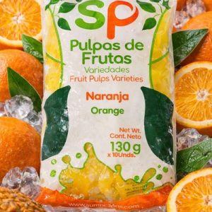 Pulpas de frutas variedades naranja x 130g - 10 und