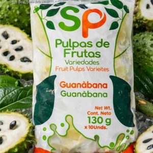 Pulpas de frutas variedades guanábana x 130g - 10 und