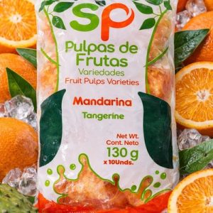 Pulpas de frutas variedades mandarina x 130g - 10 und